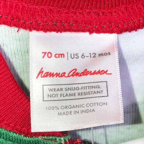 Hanna Anderson Baby Holiday Dog Print One-Piece Zip Sleeper US 6-12 Mos … - Picture 3 of 15